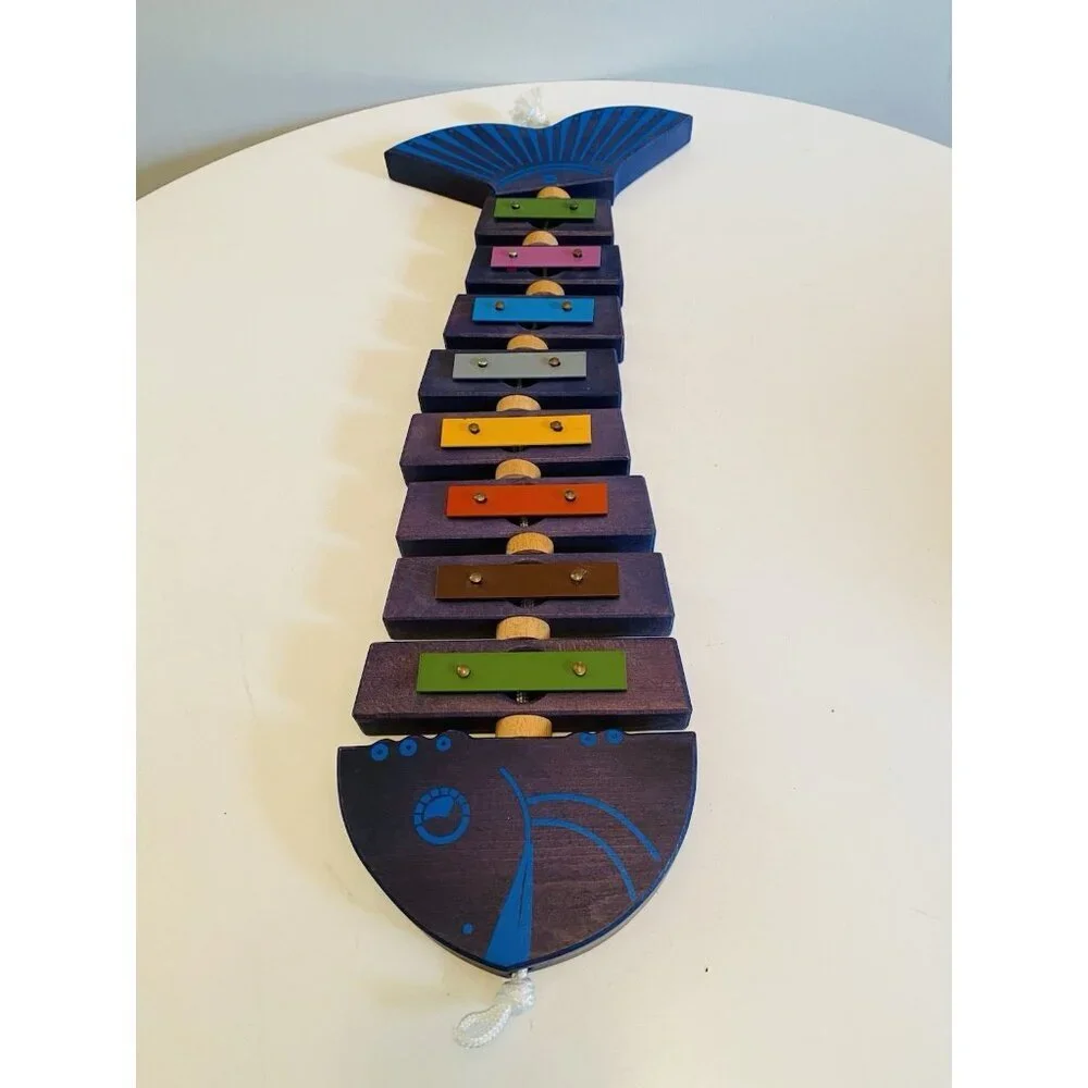 Fish Xylophone Glockenspiel Gerophone Musical Instrument Blue